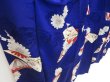 Photo3: 4512T05z840 Antique Japanese Kimono Jinken KOMON Dark lavender blue (3)