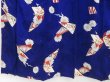 Photo4: 4512T05z840 Antique Japanese Kimono Jinken KOMON Dark lavender blue (4)