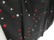 Photo3: 4512T09z650 Vintage Japanese Kimono Silk MEISEN KOMON Dot Black (3)