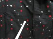 Photo7: 4512T09z650 Vintage Japanese Kimono Silk MEISEN KOMON Dot Black (7)