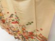 Photo4: 4512T10z890 Vintage Japanese Kimono Silk TSUKESAGE Chrysanthemum (4)