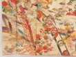 Photo6: 4512T10z890 Vintage Japanese Kimono Silk TSUKESAGE Chrysanthemum (6)