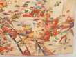 Photo7: 4512T10z890 Vintage Japanese Kimono Silk TSUKESAGE Chrysanthemum (7)