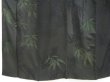 Photo5: 4512T11z820 Vintage Japanese Kimono Silk TSUKESAGE Bamboo grass Black (5)