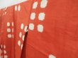 Photo2: 4512T12z690 Vintage Japanese Kimono Silk MEISEN KOMON  Dark salmon (2)