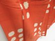 Photo3: 4512T12z690 Vintage Japanese Kimono Silk MEISEN KOMON  Dark salmon (3)