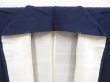 Photo7: 4512T14z900 Vintage Japanese Kimono Silk OMESHI  Dark navy (7)