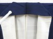 Photo8: 4512T14z900 Vintage Japanese Kimono Silk OMESHI  Dark navy (8)