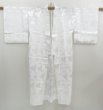 Photo5: 4513T01z350  Japanese Kimono Synthetic JUBAN Peony Off-white (5)