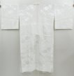 Photo1: 4513T02z490  Japanese Kimono Synthetic JUBAN Chrysanthemum Off-white (1)