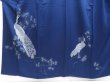 Photo5: 4513T07z940  Japanese Kimono Silk TSUKESAGE Peacock Navy (5)