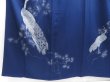 Photo6: 4513T07z940  Japanese Kimono Silk TSUKESAGE Peacock Navy (6)