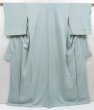 Photo1: 4513T13z1050  Japanese Kimono Silk IROMUJI Trees Light blue (1)