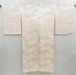 Photo1: 4517T02z580  Japanese Kimono Rinzu Silk JUBAN Chrysanthemum Off-white (1)