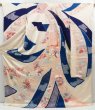 Photo1: 4517T04z1210  Japanese Kimono Silk FURISODE Tabane-noshi Off-white (1)