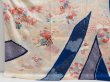 Photo6: 4517T04z1210  Japanese Kimono Silk FURISODE Tabane-noshi Off-white (6)