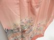 Photo3: 4517T06z970  Japanese Kimono Silk TSUKESAGE Flowers Dark salmon (3)