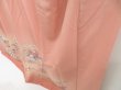 Photo4: 4517T06z970  Japanese Kimono Silk TSUKESAGE Flowers Dark salmon (4)