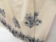 Photo4: 4517T09z930 Vintage Japanese Kimono Silk TSUKESAGE Flower Off-white (4)