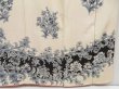 Photo7: 4517T09z930 Vintage Japanese Kimono Silk TSUKESAGE Flower Off-white (7)