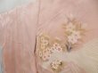 Photo2: 4517T10z990  Japanese Kimono Silk TSUKESAGE Flower Pink (2)