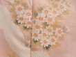 Photo8: 4517T10z990  Japanese Kimono Silk TSUKESAGE Flower Pink (8)