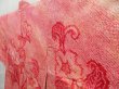 Photo2: 4518T02z450 Vintage Japanese Kimono Silk SHIBORI HAORI Flower Red-Pink (2)