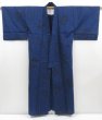 Photo8: 4518T04z570 Vintage Japanese Kimono Cotton Men's YUKATA  Navy (8)