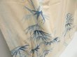 Photo3: 4518T10z770 Vintage Japanese Kimono Silk TSUKESAGE Bamboo grass Off-white (3)