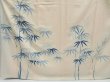 Photo5: 4518T10z770 Vintage Japanese Kimono Silk TSUKESAGE Bamboo grass Off-white (5)