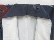 Photo8: 4518T11z1030 Vintage Japanese Kimono Silk KOMON Ukiyoe Dark navy (8)