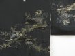 Photo3: 4520T07z590 Vintage Japanese Kimono Silk HAORI Flowers Black (3)