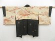 Photo8: 4524T02z740 Vintage Japanese Kimono Silk HAORI Chrysanthemum Black (8)