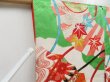 Photo5: 4524T04z880 Vintage Japanese Kimono Silk Girl's  Folding fan Off-white (5)