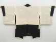 Photo6: 4524T08z560 Vintage Japanese Kimono Silk HAORI Dot Black (6)