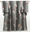 Photo1: 4524T10z570 Vintage Japanese Kimono Silk HITOE TSUMUGI  Black (1)