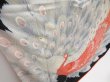 Photo3: 4524T12z1230 Vintage Japanese Kimono Silk FURISODE Peacock Off-white (3)