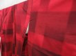 Photo2: 4525T03z890 Vintage Japanese Kimono Silk TSUMUGI  Dark red (2)