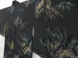 Photo2: 4525T04z590 Vintage Japanese Kimono Silk HAORI Mountain Black (2)