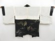 Photo6: 4525T04z590 Vintage Japanese Kimono Silk HAORI Mountain Black (6)