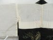 Photo8: 4525T04z590 Vintage Japanese Kimono Silk HAORI Mountain Black (8)