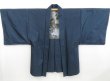 Photo6: 4525T13z500 Vintage Japanese Kimono Silk Men's OSHIMA HAORI Scenery (6)