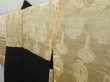 Photo7: 4526T01z630 Vintage Japanese Kimono Silk HAORI Wave Black (7)