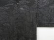 Photo3: 4526T03z620 Vintage Japanese Kimono Silk HAORI Trees Black (3)