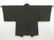 Photo4: 4526T04z440 Vintage Japanese Kimono Silk Men's HAORI Hawk Olive-Brown (4)