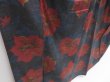 Photo3: 4526T11z800 Vintage Japanese Kimono Silk OSHIMA TSUMUGI Flower (3)