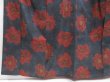 Photo4: 4526T11z800 Vintage Japanese Kimono Silk OSHIMA TSUMUGI Flower (4)