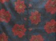 Photo5: 4526T11z800 Vintage Japanese Kimono Silk OSHIMA TSUMUGI Flower (5)