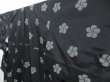 Photo2: 4526T12z830 Vintage Japanese Kimono Silk OSHIMA TSUMUGI Black (2)