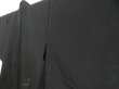 Photo2: 4530T07z300 Vintage Japanese Kimono Silk See through HAORI  Black (2)